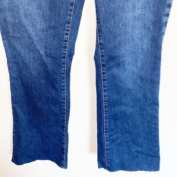 Beija Flor Dark Wash Raw Hem High Rise Jeans - Picture 3 of 10